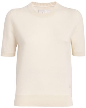 Harrods Cashmere T-Shirt Sweater - White