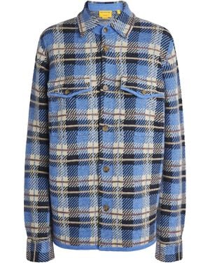 Guest In Residence Cashmere Plaid Work Shirt - Blue