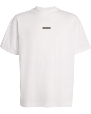 Fear Of God Cotton Oversized Logo T-Shirt - White
