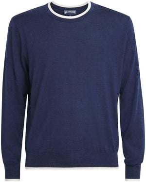 Vilebrequin Cashmere-Wool-Silk Pierre Jumper - Blue