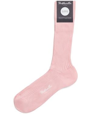 Pantherella Ribbed Danvers Socks - Pink