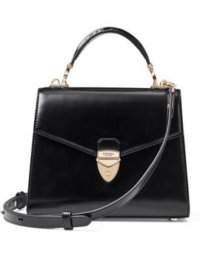 Aspinal of London Midi Mayfair 2 Top-Handle Bag - Black