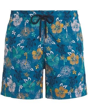 Vilebrequin Embroidered Mistral Swim Shorts - Blue