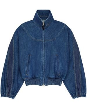 Givenchy Denim Bomber Jacket - Blue