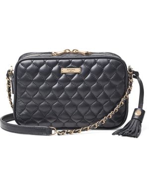 Aspinal of London Leather Alice Cross-Body Bag - Black