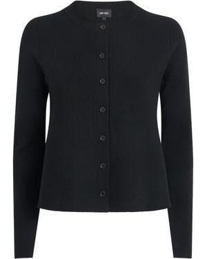 ME+EM Wool-Blend Swing Cardigan - Black