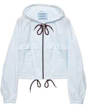 Prada Re-Nylon Blouson Jacket - Blue