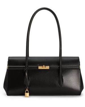 Dolce & Gabbana Palmellato Calfskin Marlene Shoulder Bag - Black