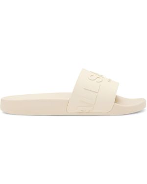 AllSaints Logo Biggy Slides - Natural
