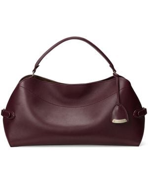 Ralph Lauren Calfskin The Ralph Shoulder Bag - Purple