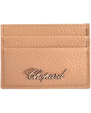 Chopard Small Leather Classic Card Holder - Natural