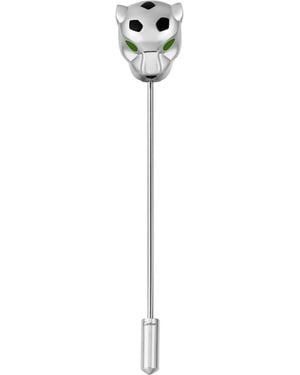 Cartier Sterling Panthère De Tie Pin - White