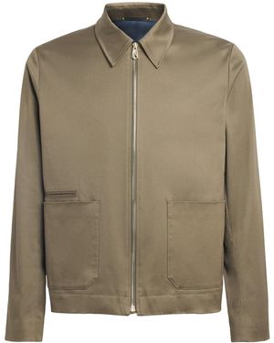 Paul Smith Cotton-Blend Bomber Jacket - Green