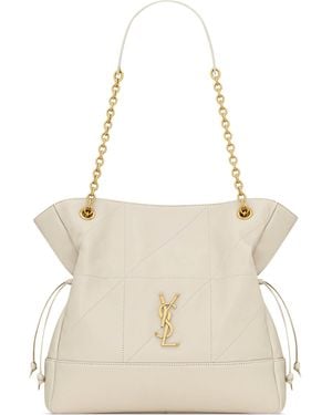 Saint Laurent Small Lambskin Jamie Shoulder Bag - Natural