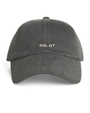 NN07 Cotton Logo Baseball Cap - Grey