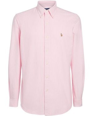 Polo Ralph Lauren Cotton Striped Oxford Shirt - Pink