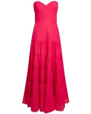 Charo Ruiz Strapless Danny Midi Dress - Pink