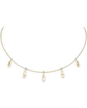 Messika Move Uno And Diamond Tassel Necklace - Natural