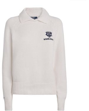 Polo Ralph Lauren X Wimbledon Cotton Polo Jumper - White