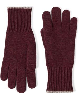 Brunello Cucinelli Cashmere Gloves - Purple