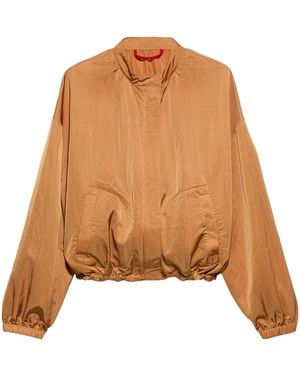 MAX&Co. Taffeta Bomber Jacket - Brown