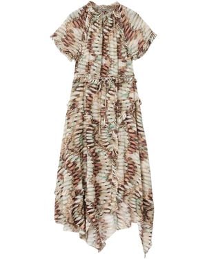 AllSaints Organic Cotton Lamaia Maxi Dress - Natural
