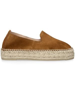 Manebí Suede Hamptons Espadrilles - Brown