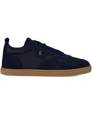 Christian Louboutin Tutti Rui Leather Trainers - Blue