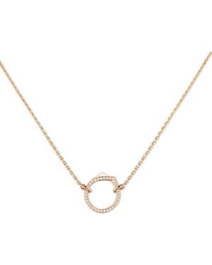 Repossi And Diamond Antifer Necklace - Metallic