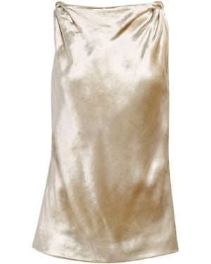Adam Lippes Velvet Selima Top - Natural