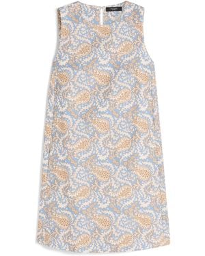 Weekend by Maxmara Cotton-Blend Floral Print Mini Dress - White