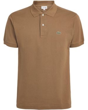 Lacoste Cotton Original Polo Shirt - Brown