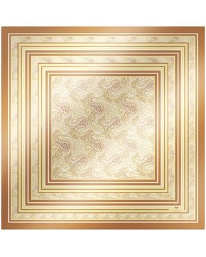 Weekend by Maxmara Silk Twill Printed Scarf - Metallic