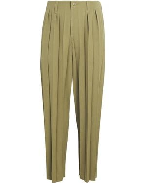 Homme Plissé Issey Miyake Pleated Edge Ensemble Trousers - Green