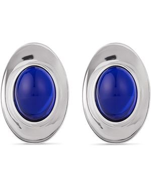Givenchy Sculpted Gem Earrings - Blue