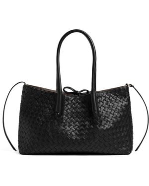 Bottega Veneta Leather Reversible Pinacoteca Tote Bag - Black