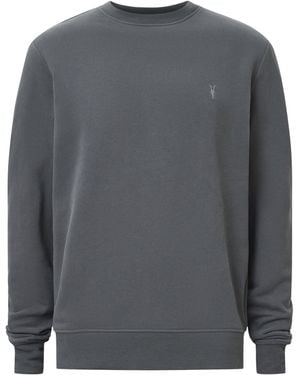 AllSaints Organic Cotton Raven Ramskull Sweatshirt - Grey