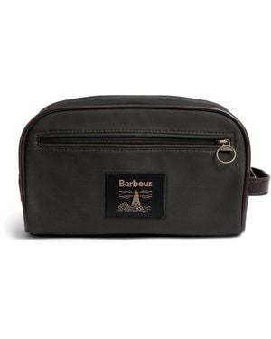 Barbour Waxed Wash Bag - Black