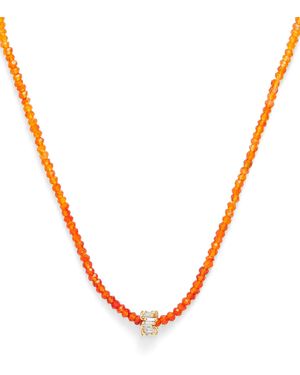 Suzanne Kalan Diamond And Opal Infinite Beaded Bracelet - Orange