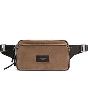 Dolce & Gabbana Suede Belt Bag - Brown