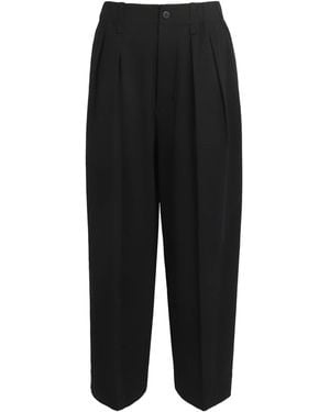 Issey Miyake Cotton-Blend Simple Ensemble Trousers - Black