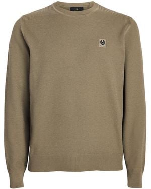 Belstaff Silk-Organic Cotton Coast Jumper - Green