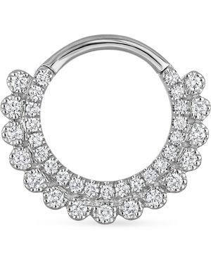 Maria Tash Diamond Apsara Hoop Earring - Metallic