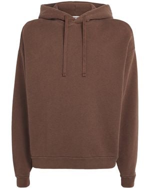 Agolde Cotton-Blend Salford Hoodie - Brown