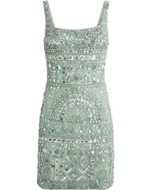 Zuhair Murad Embellished Mini Dress - Green