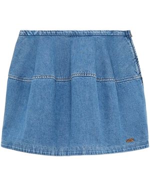 Loewe Balloon Denim Mini Skirt - Blue