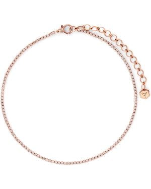 SHAY And Diamond Threads Tennis Choker - Metallic