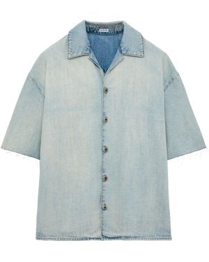 Loewe Denim Anagram Shirt - Blue