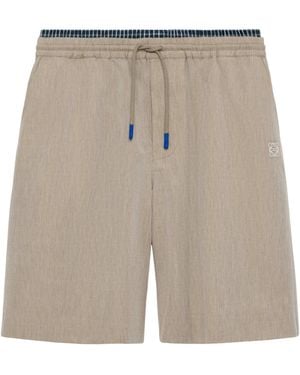 Loewe Layered Drawstring Shorts - Natural