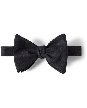 Brunello Cucinelli Virgin Wool Bow Tie - Black